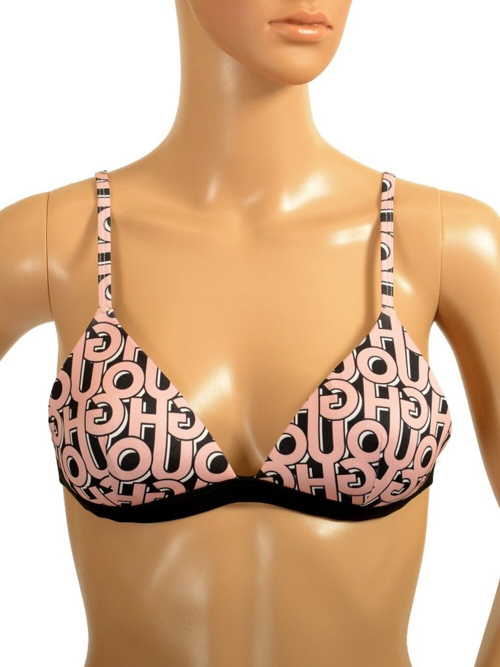 Hugo Boss Women's "TRIANGLE New Retro" Padded Swim Top Bra US L IT 44